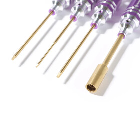 Innensechskant Schlüssel-Set LIGHT 1,5/2,0/2,5/8,0BOX Titanbeschichtet, Purple