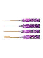 Innensechskant Schlüssel-Set LIGHT 1,5/2,0/2,5/8,0BOX Titanbeschichtet, Purple