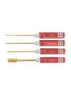 Innensechskant Schlüssel-Set 1,5/2,0/2,5/8,0BOX Titanbeschichtet, Rot