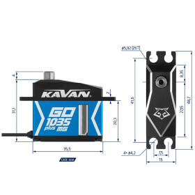 Kavan GO-1035MG Plus (0.07s/60°, 22kg.cm)