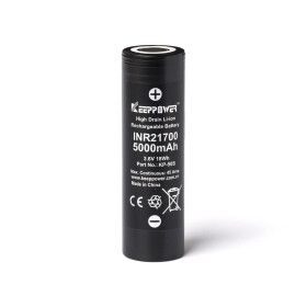 Keeppower 21700 5000mAh, 3,6V/3,7V Li-ion Akku High...