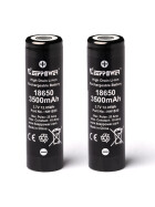 2er Set 18650 3,7V 3450mAh 10A KEEPPOWER Li-Ion Akku für Radiomaster