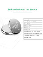 Radiomaster RTC Lithium Batterie CR1220 3V TX16S MKII, BOXER, Zorro, T8