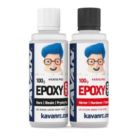 Epoxydharzkleber 5 Minuten, je 100g Harz+Härter KAVAN