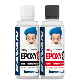 Epoxydharzkleber 30 Minuten, je 100g Harz+Härter KAVAN