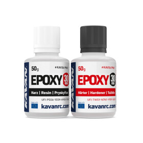 Epoxydharzkleber 30 Minuten, je 50g Harz+Härter KAVAN