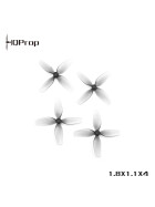 HQProp 45mm Ultralight 4-Blatt Propeller, 1.5mm Welle, grau