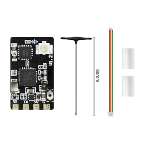 SEQURE ELRS 2,4 GHz Empfänger, SINGLE, 80mm Antenne
