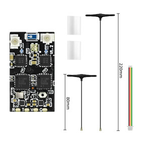 SEQURE ELRS 2,4 GHz Empfänger, DUAL, 80/220mm Antennen