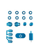 Radiomaster TX16S MK3 CNC Aluminium-Schaltersatz Blau