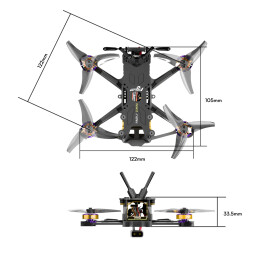 FLYWOO Firefly 25MINI 2,5" 3S DJI O4 ELRS Micro FPV Drohne