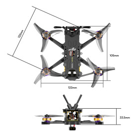 FLYWOO Firefly 25MINI 2,5" 3S DJI O4 WIDE ELRS Micro FPV Drohne
