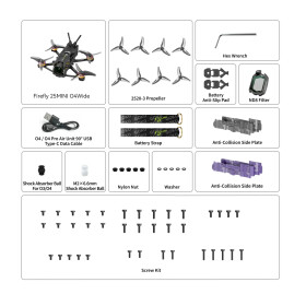 FLYWOO Firefly 25MINI 2,5" 3S DJI O4 WIDE ELRS Micro FPV Drohne