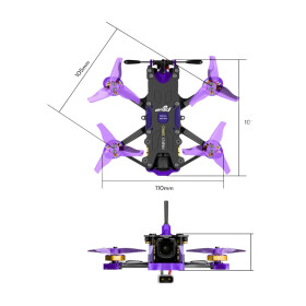 FLYWOO Firefly 20PRO 2" 4S DJI O4 WIDE BNF-DJI Micro FPV Drohne