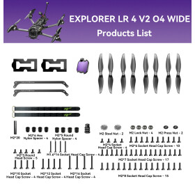 FLYWOO Explorer LR 4 V2  DJI O4 Wide Sub250 Micro Long Range BNF-DJI FPV Drohne