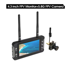 5,8GHz FPV Videosystem mit HD-Monitor und AIO FPV Kamera