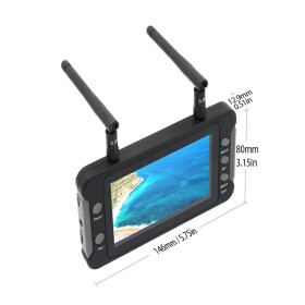 5,8GHz FPV Videosystem mit HD-Monitor und AIO FPV Kamera