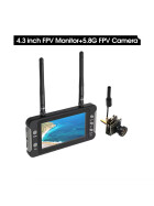 5,8GHz FPV Videosystem mit HD-Monitor und AIO FPV Kamera