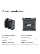 Axisflying DJI O4 Air Unit WIDE Kamera Adapter Kühlkörper Kit