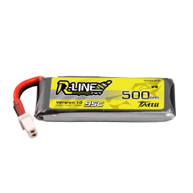 1S 3,7V 500mAh 95C TATTU R-Line Lipo Akku BT2.0