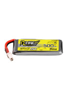 1S 3,7V 500mAh 95C TATTU R-Line Lipo Akku BT2.0