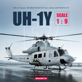 GOOSKY E7 UH-1Y Venom 700-Klasse 1/9 Maßstab BNF Scale Helicopter
