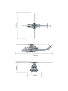 GOOSKY E7 UH-1Y Venom 700-Klasse 1/9 Maßstab BNF Scale Helicopter