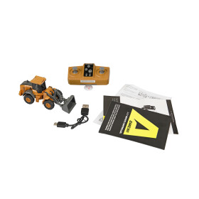 AMEWI 22773 Mini-Radlader ferngesteuert, aus Metall proportional 8-Kanal 1:64 RTR Set