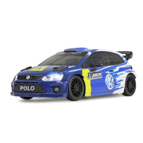 AMEWI 21149 VW Polo R WRC Rallye/Drift mit Gyro 4WD 1:28 RTR - Blau