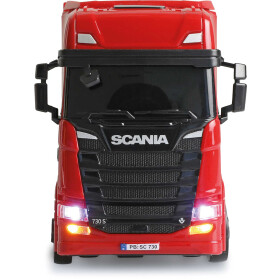 AMEWI 22783 Mini-Scania 730 S mit Kofferauflieger proportional 4WD 1:64 RTR rot