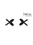 HQProp 40mm Micro 4-Blatt Propeller, 1.5mm Welle, 1.6x1.6x4 grün