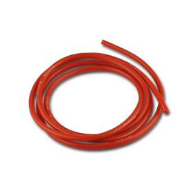 Silikonkabel 1,0mm² x 1000mm, AWG18, rot