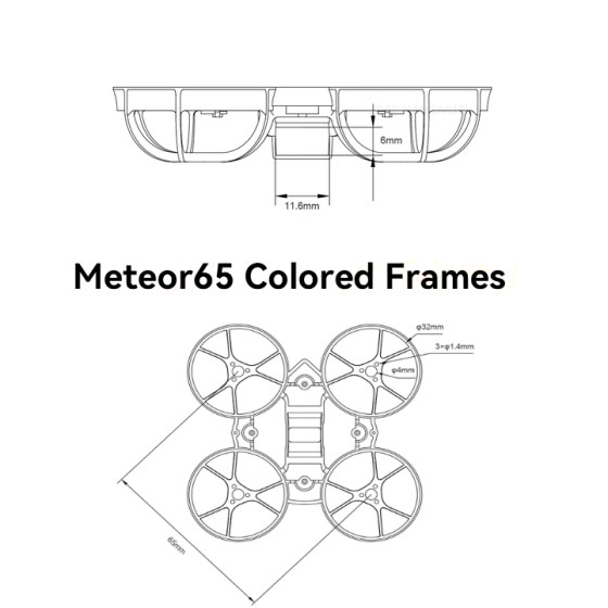 BetaFPV Meteor65 Whoop Frames