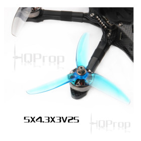 HQProp 5043 V2S Durable 5" 3-Blatt Propeller light blue