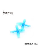 HQProp 31mm Micro 4-Blatt, 1mm Welle, Whoop Prop crystal blue