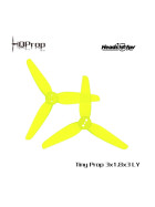 HQProp 3018 Durable 3" 3-Blatt Propeller, TMount yellow 1.5