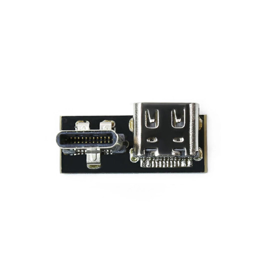 USB Type C Adapter kurz, 90°, Buchse zu Stecker