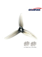 Gemfan 3520 Hurricane 3,5" 3-Blatt Propeller, 1.5mm T-Mount Clear Blue