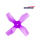 Gemfan 31mm 4-Blatt 1220 Propeller, 1mm Welle, 8 Stück clear purple