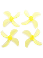 NewBeeDrone 31mm AZI Micro 4-Blatt, 1mm Welle, Whoop Prop Yellow