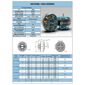 FOXEER Datura 1404 FPV Motor 3-4S 3850kv 