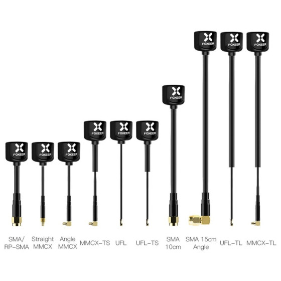 FOXEER Lollipop 4 5.8G AXII Antennen Set, LHCP schwarz, 2 Stück